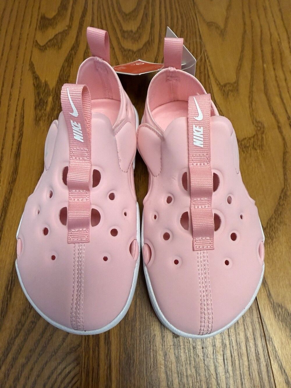 Nike Pink & White Sunray Protect 4 Toddlers Adjustable Strap Sandals Sz 9T new
